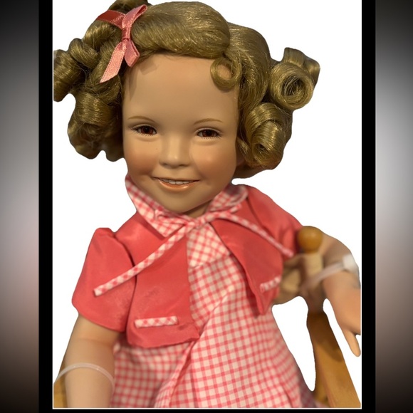 Vintage Danbury Mint SHIRLEY TAKES FIVE Sitting Porcelain Doll 14” Jeanne Singer - Picture 2 of 6